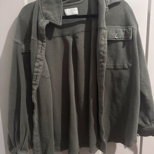 Z Supply Sage Green Button-Up Jacket